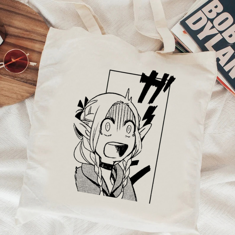 Women Bags Jute - Сумка для покупок Dungeon Meshi, женская