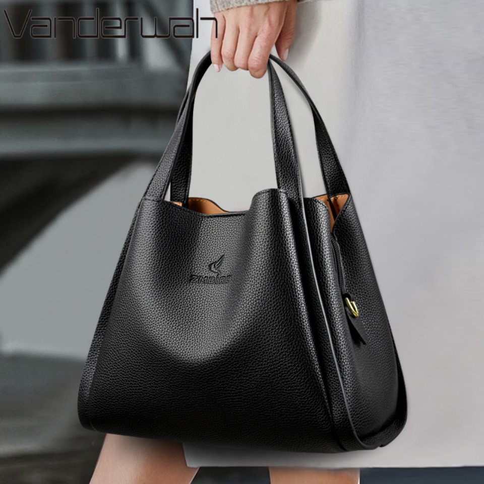 Women Bags High End Brands - VANDERWAH натуральная брендовая мягкая кожаная сумка