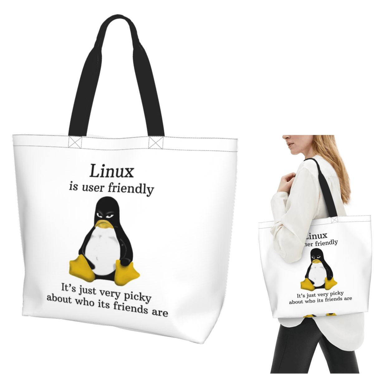 Women'S Bags Very - Сумка-шоппер из холщовой ткани с изображением