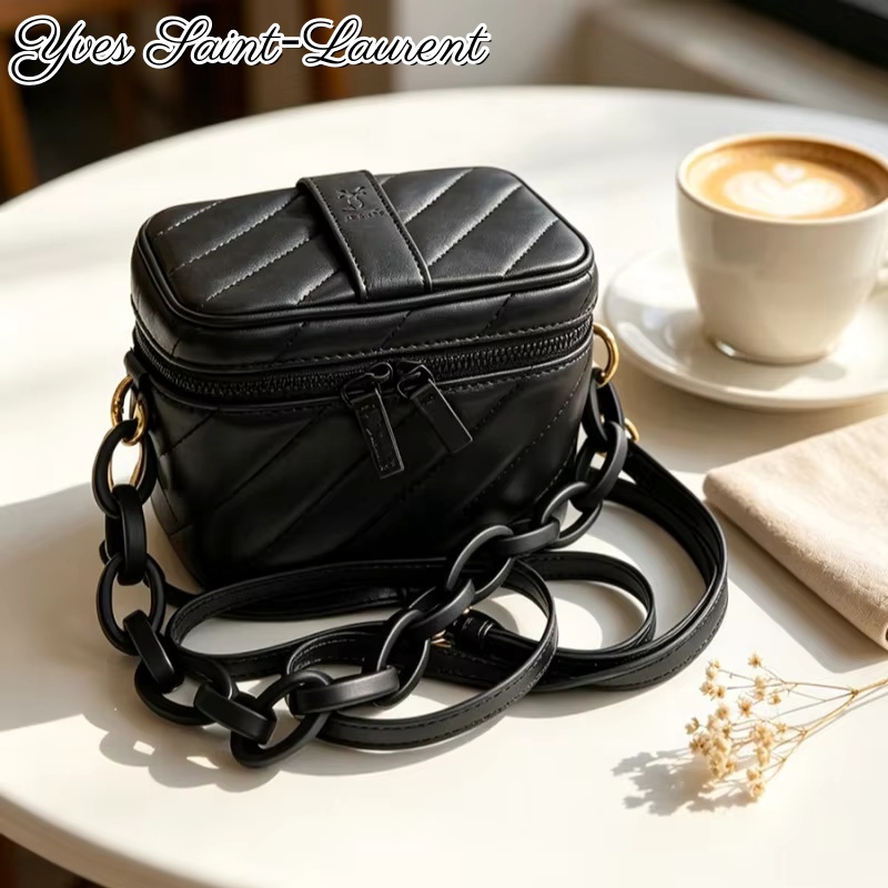 Кожаная квадратная косметичка  – обзор и цена Women'S Ysl Bags Crossbody