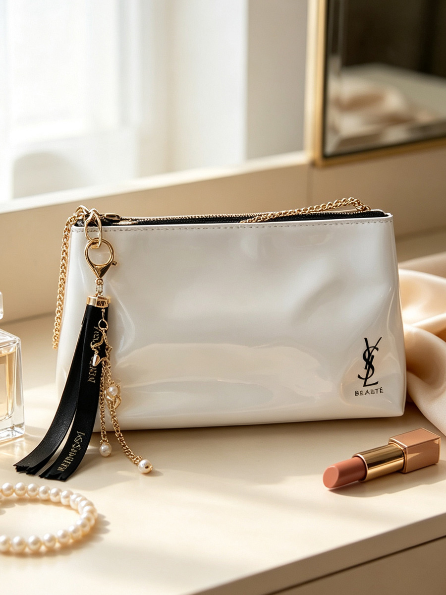 Белая глянцевая косметичка YSL – обзор и цена Women'S Ysl Bags Crossbody